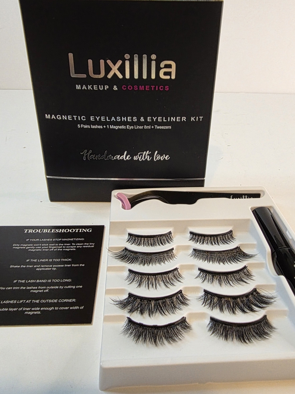 Magnetic Eyelashes & Eyeliner Kit — Black Lashes